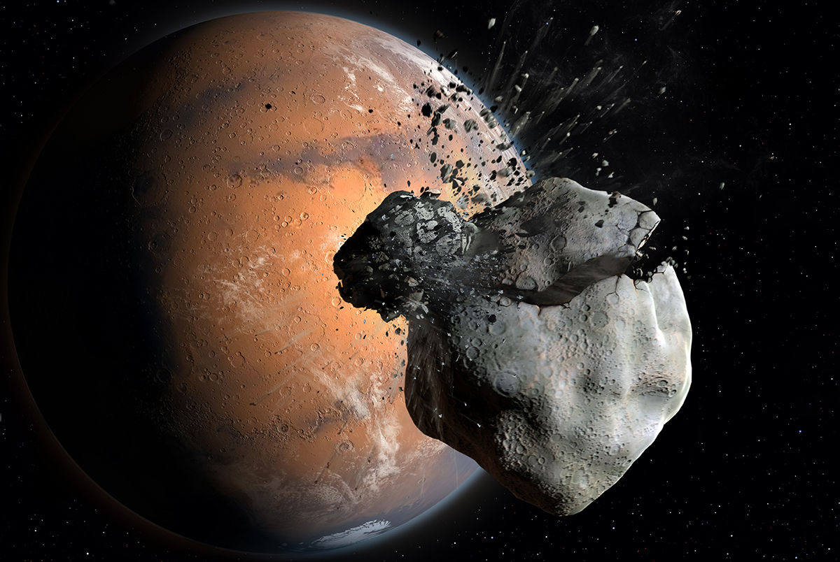 Martian moons have a common ancestor